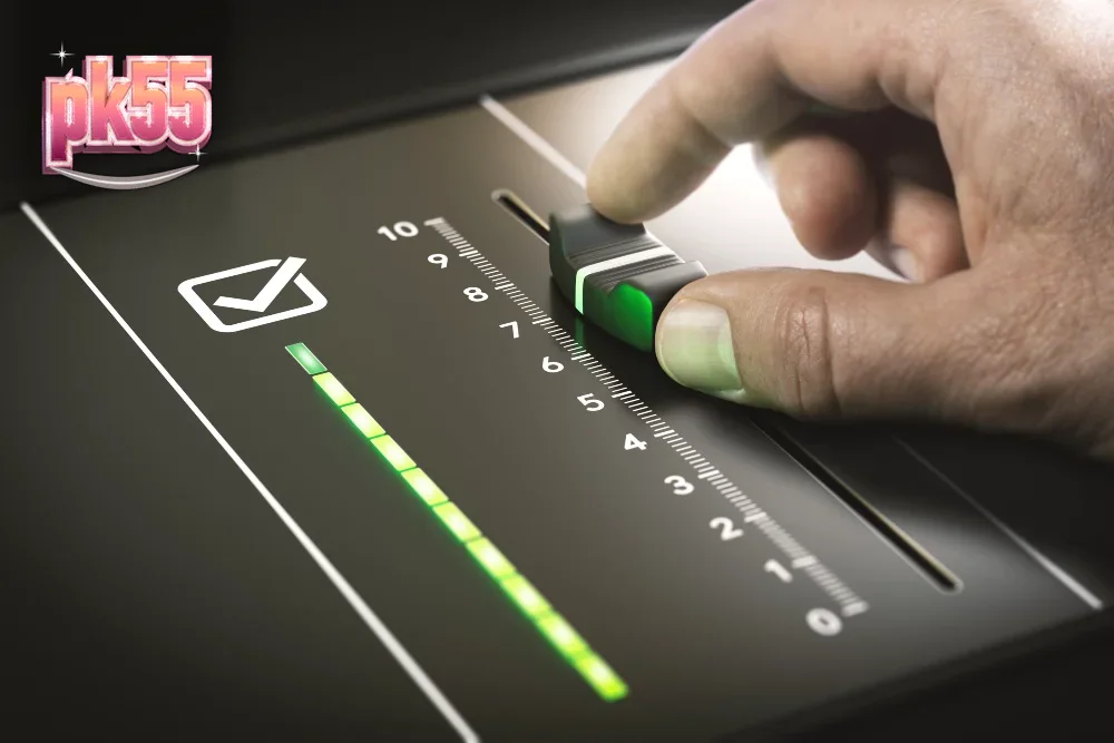 Tampilan antarmuka permainan slot yang dioptimalkan untuk layar ponsel pintar.